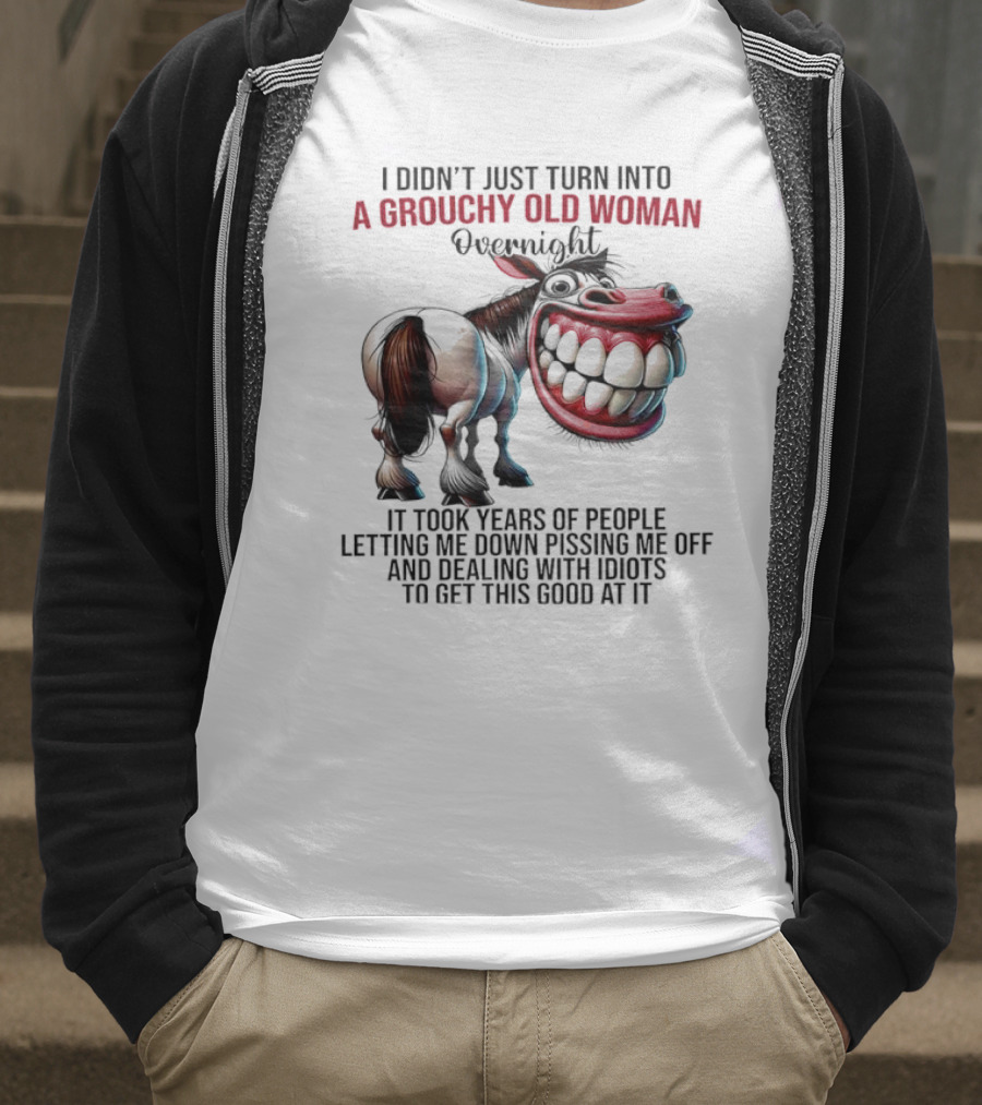 A Grouchy Old Woman Horse I Didn’t Just Turn Into Overnight T-Shirt