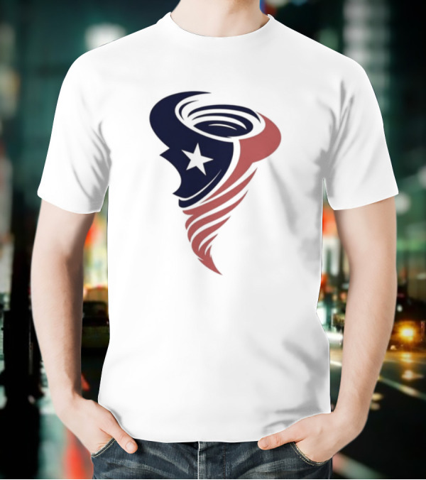 Houston Cyclones Tornado Star Symbol T-Shirt