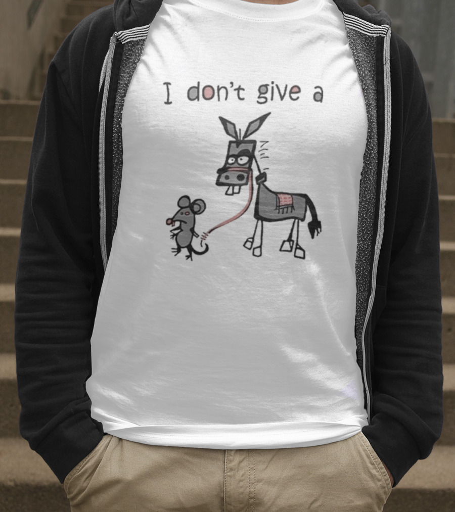 I Don’t Give A Rat Mouse Donkey T-Shirt