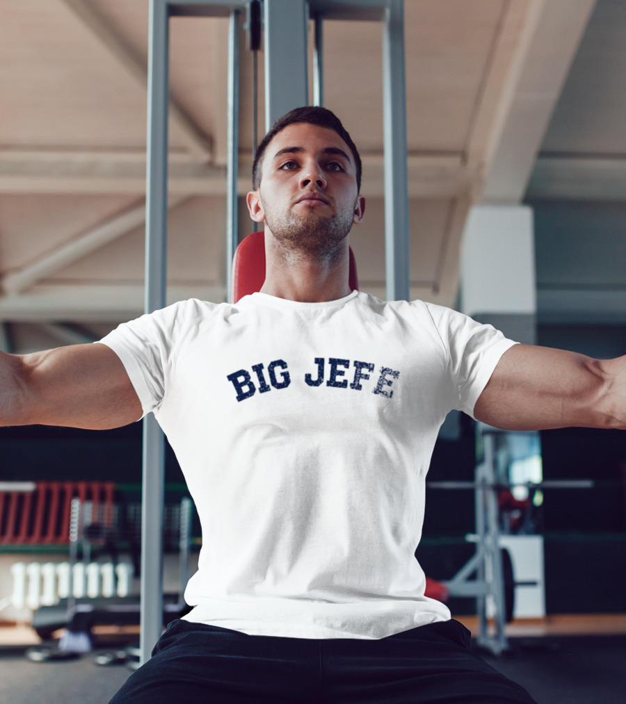 Jack Blocker Big Jefe Bold Text Design T-Shirt