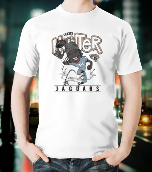 Big Hunter Jaguars Running Football 14 T-Shirt