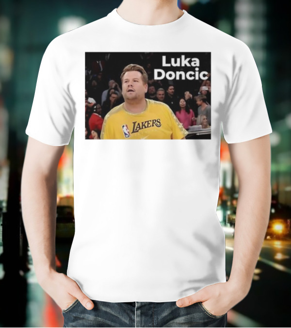 Luka Doncic James Corden Lakers NBA Fan T-Shirt