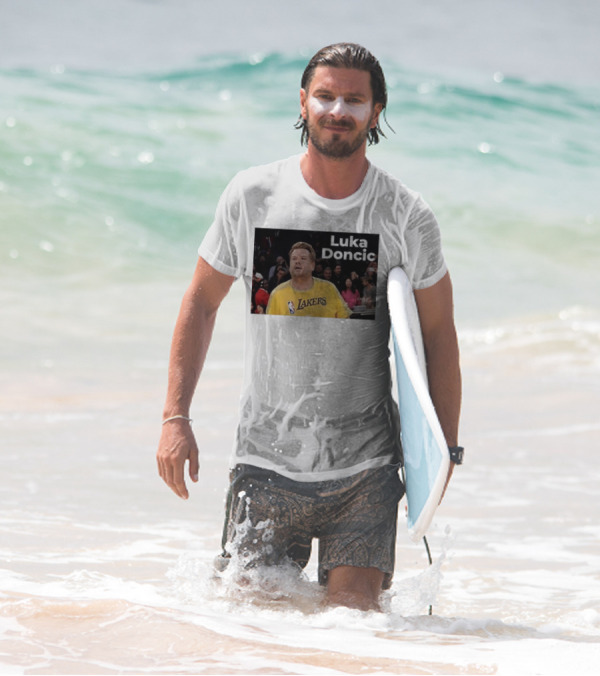 Luka Doncic James Corden Lakers NBA Fan T-Shirt