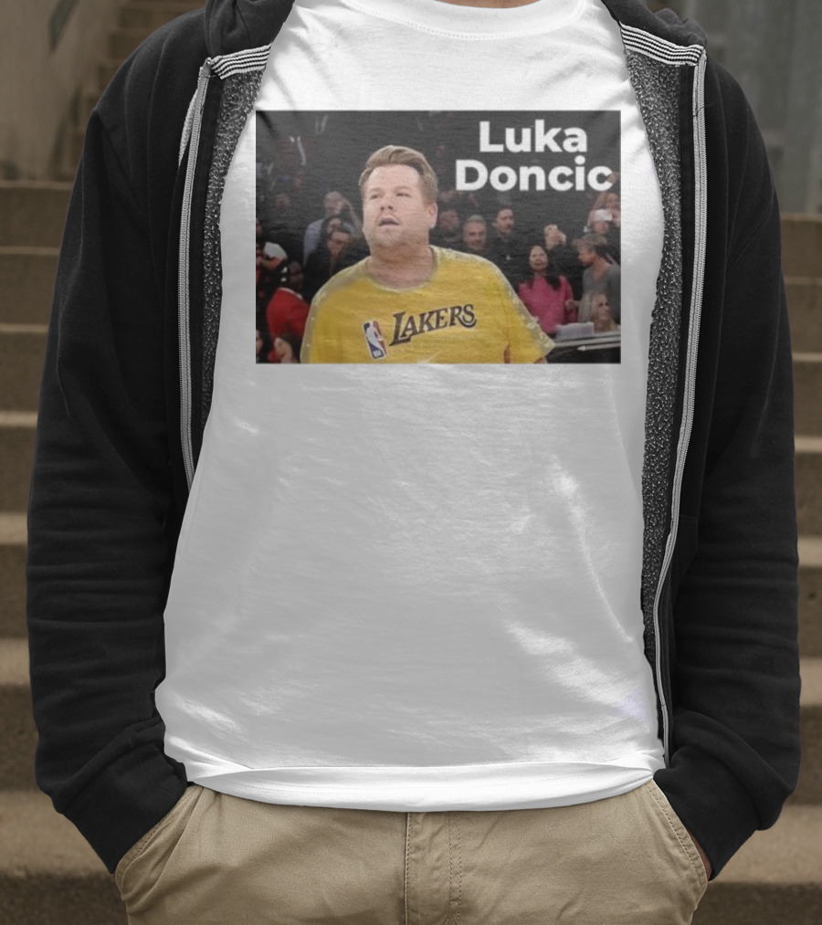 Luka Doncic James Corden Lakers NBA Fan T-Shirt