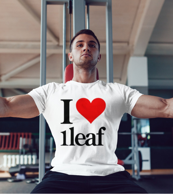 I Heart 1Leaf Bold Red Love Statement T-Shirt