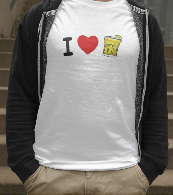 I Love Margarita Lime Cocktail T-Shirt