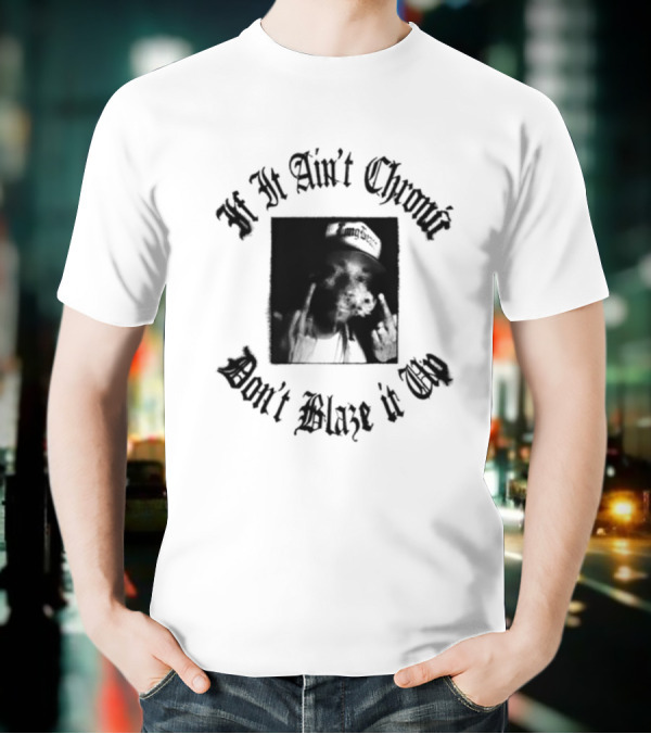 If It Ain't Chronic Don't Blaze It Up Smoking Quote T-Shirt