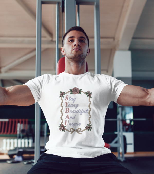 Stay Young Beautiful And Unique Floral Border Roses T-Shirt