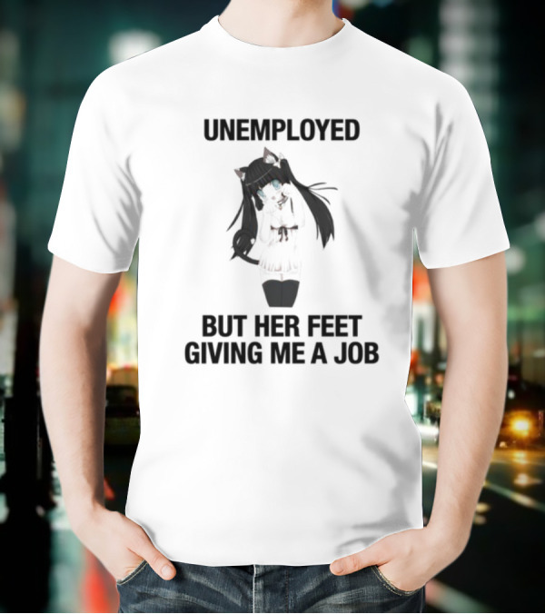 Unemployed But Her Feet Giving Me A Job Lilith's Silhouette T-Shirt