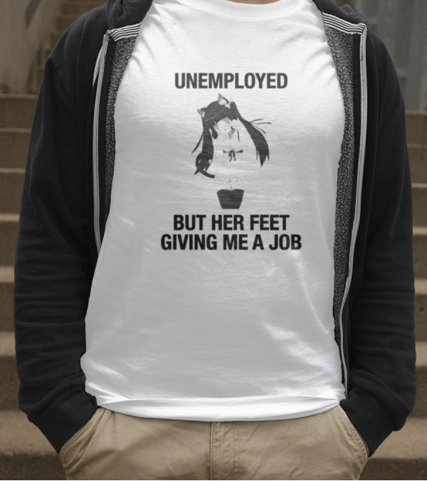 Unemployed But Her Feet Giving Me A Job Lilith's Silhouette T-Shirt