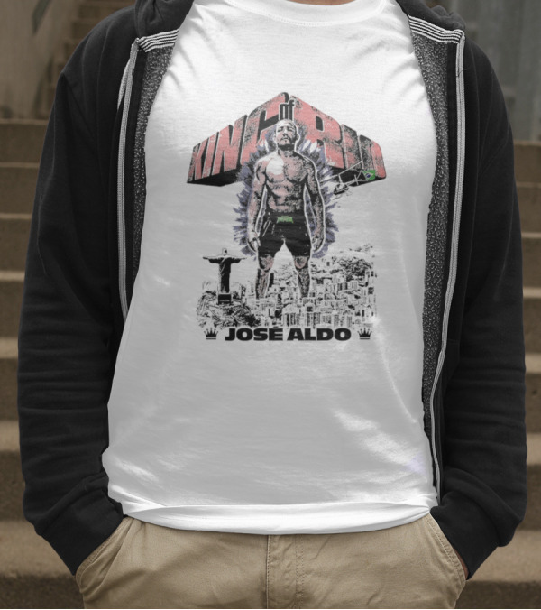 Brazil UFC King Of Rio José Aldo Retro Pose T-Shirt