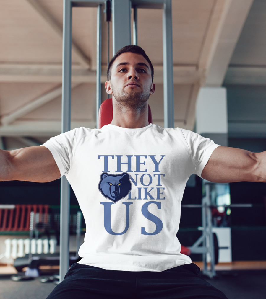 Memphis Grizzlies They Not Like Us Bear Head Emblem T-Shirt