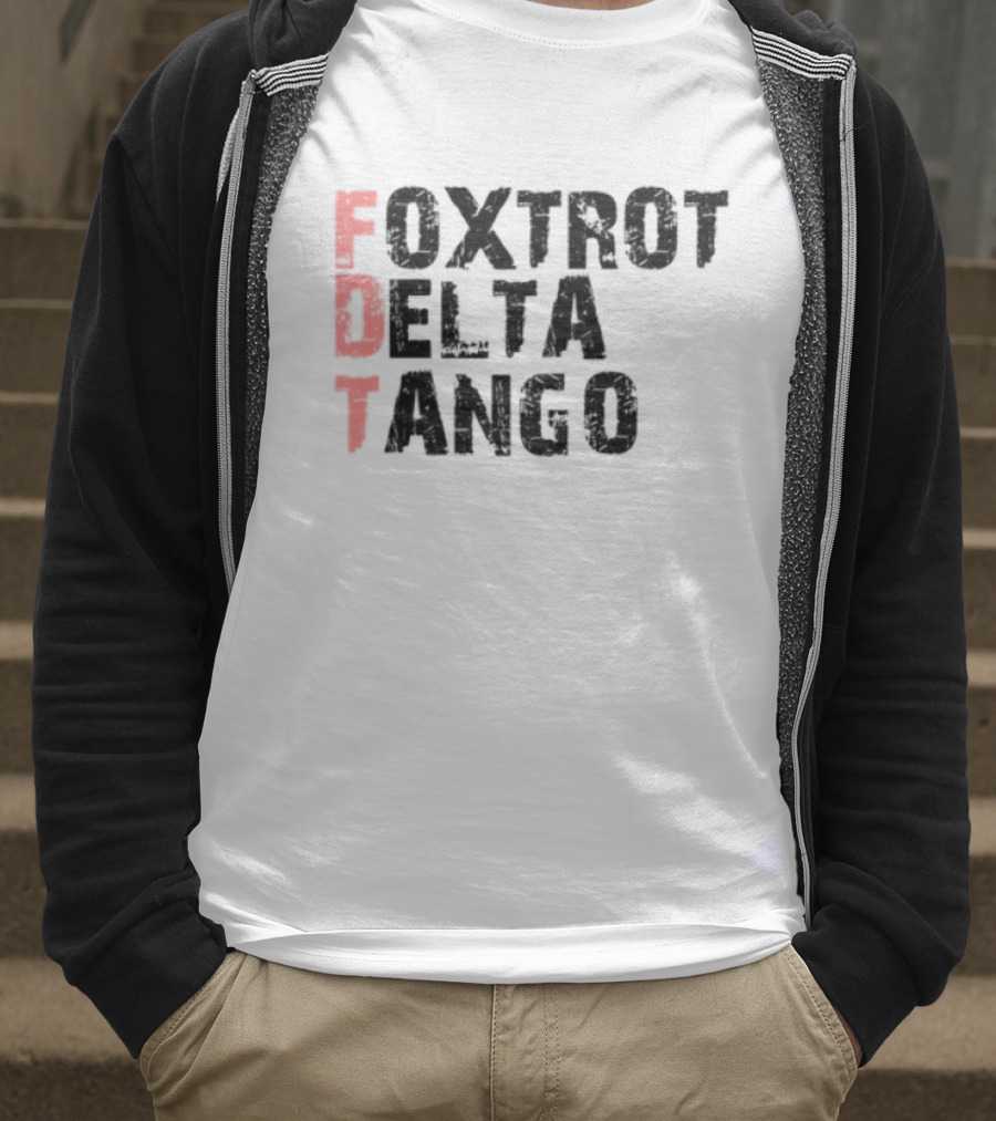 Peter Shankman Foxtrot Delta Tango FDT Red Letters T-Shirt