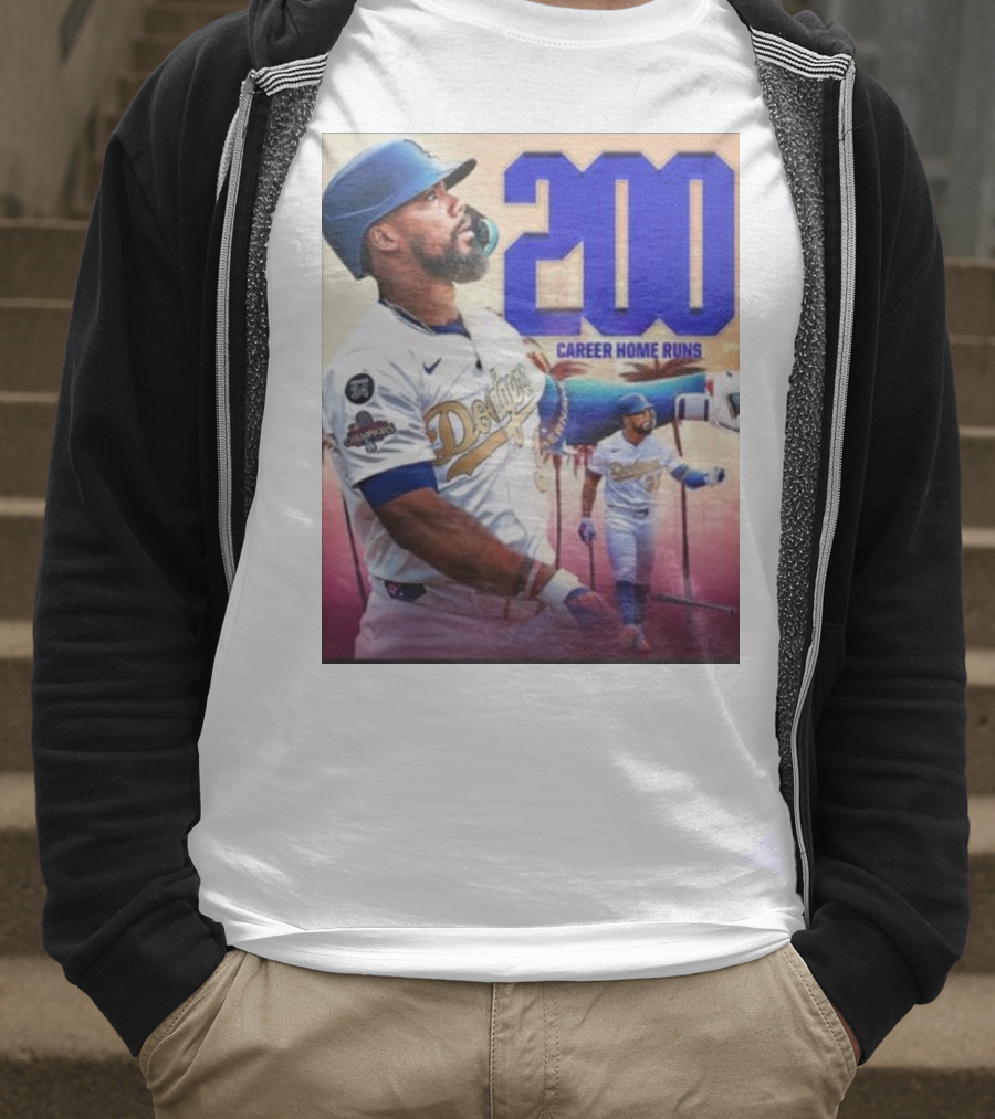 Los Angeles Dodgers Teoscar Hernandez 200 Career Home Runs Celebration T-Shirt