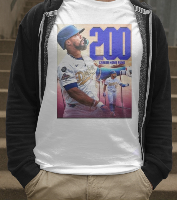 Los Angeles Dodgers Teoscar Hernandez 200 Career Home Runs Celebration T-Shirt