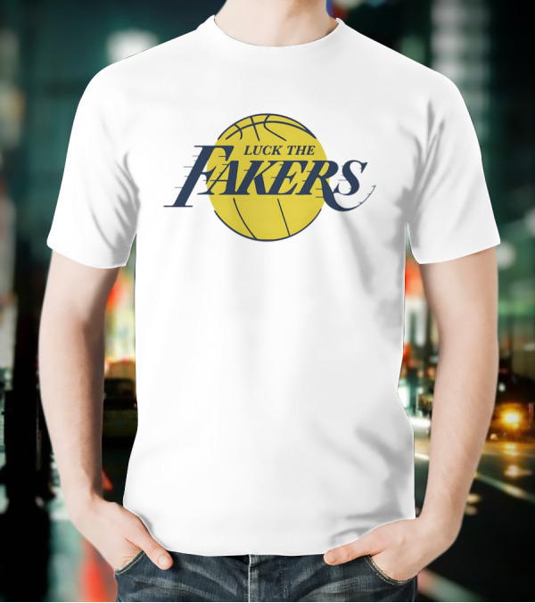 Luck The Fakers Los Angeles Basketball Parody T-Shirt