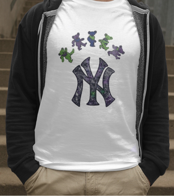 New York Yankees Grateful Dead Bears 2025 T-Shirt