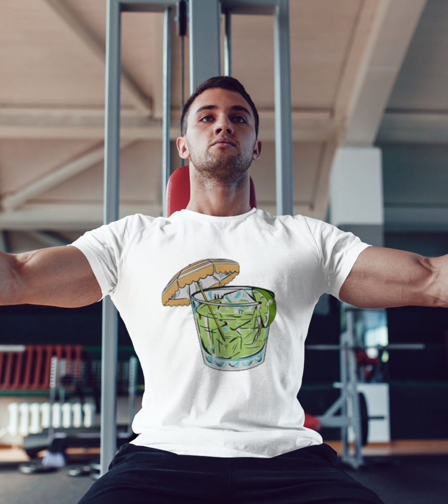 Margarita 818 Tequila Tropical Drink Umbrella Lime T-Shirt