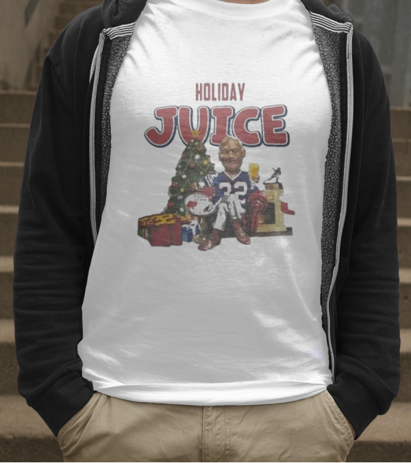 Holiday Juice 32 Christmas Football Theme T-Shirt