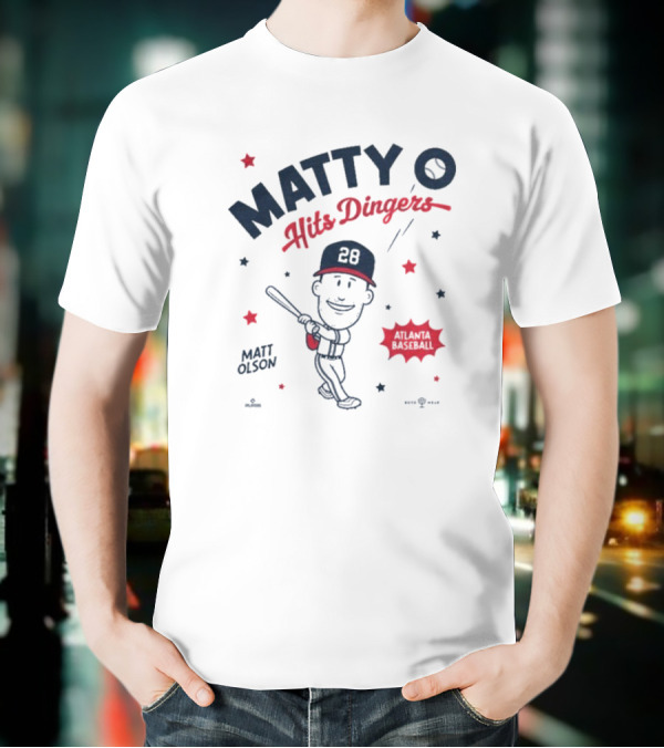 Matty O Hits Dingers Matt Olson Atlanta 28 T-Shirt