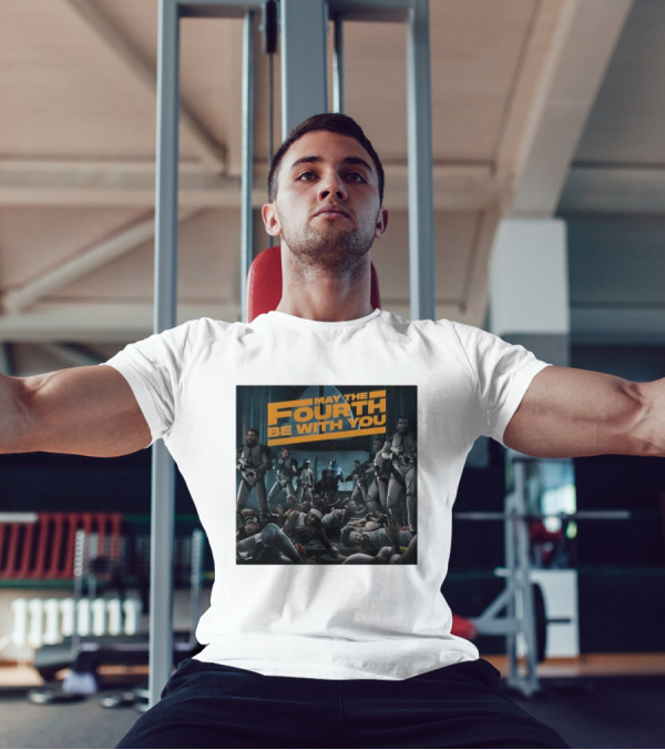 May The Fourth Be With You Basketball Players And Stormtroopers Scene T-Shirt