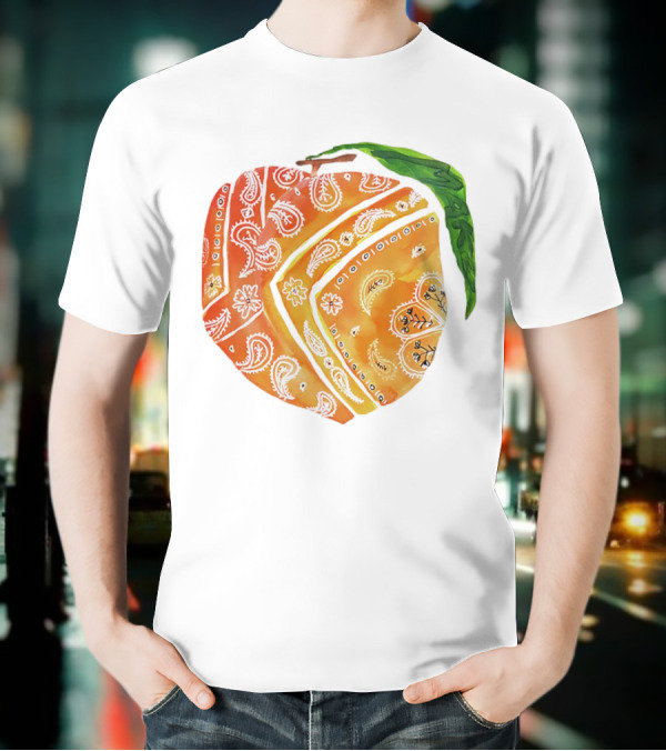Peach Paisley Pattern Please T-Shirt