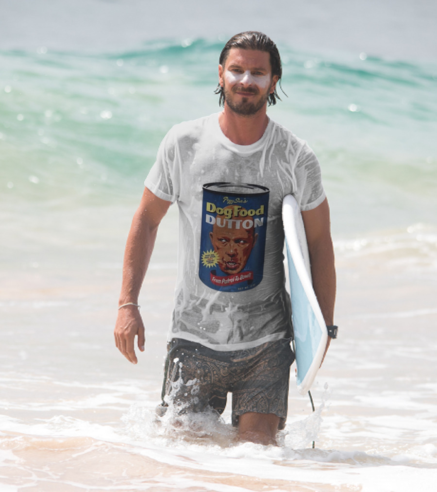 Peggy Sue's Dog Food Dutton From Patrol To Bowl Fast Poo Fast Food Fascist Cruel T-Shirt