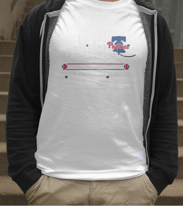 Philadelphia Phillies Carlton Schmidt Rollins 2025 Skyline Thank You For The Memories T-Shirt