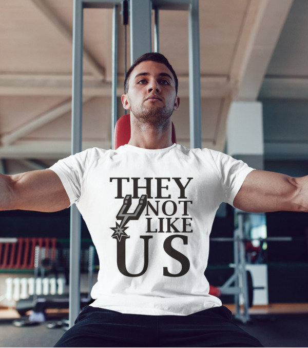 San Antonio Spurs They Not Like Us With Iconic Spur Symbol T-Shirt