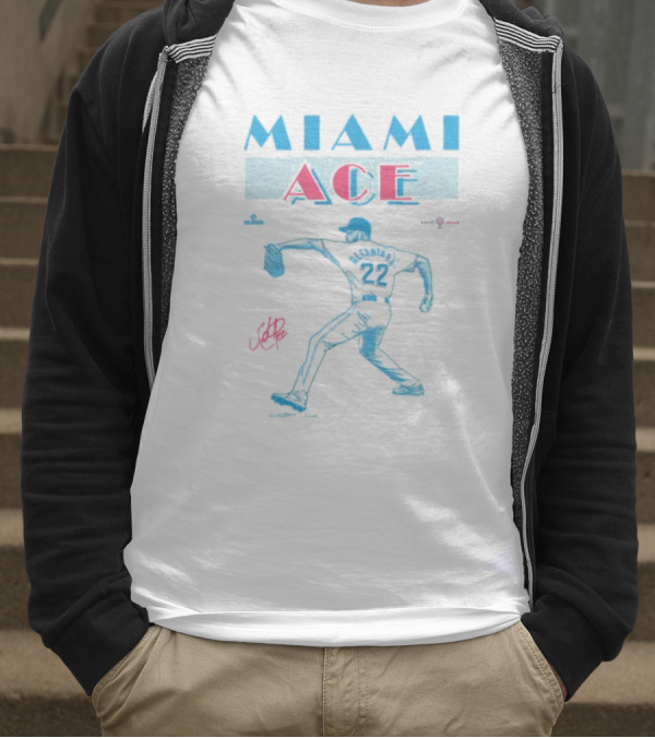 ```Sandy Alcántara 22 Miami Ace Miami Marlins``` T-Shirt