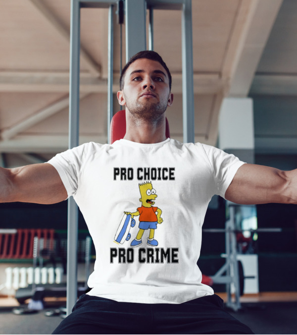 Pro Choice Pro Crime Bart With Detachable Eyes T-Shirt