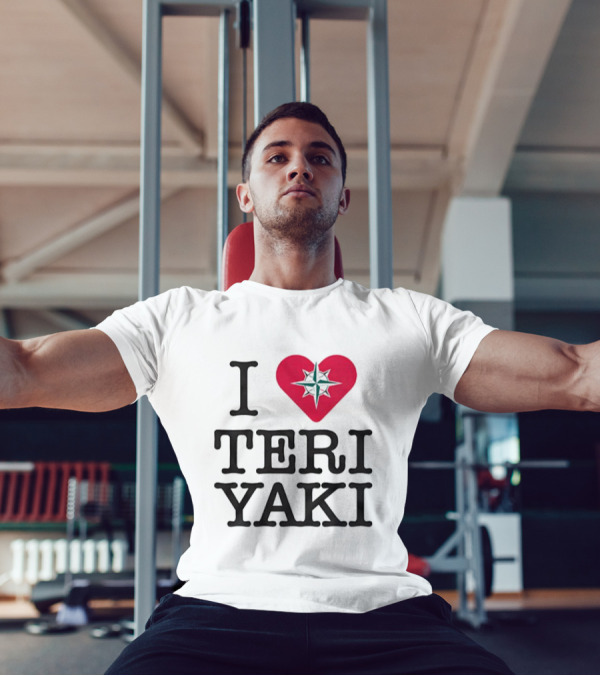 Seattle Mariners I Love Teriyaki Heart Mariners Symbol T-Shirt