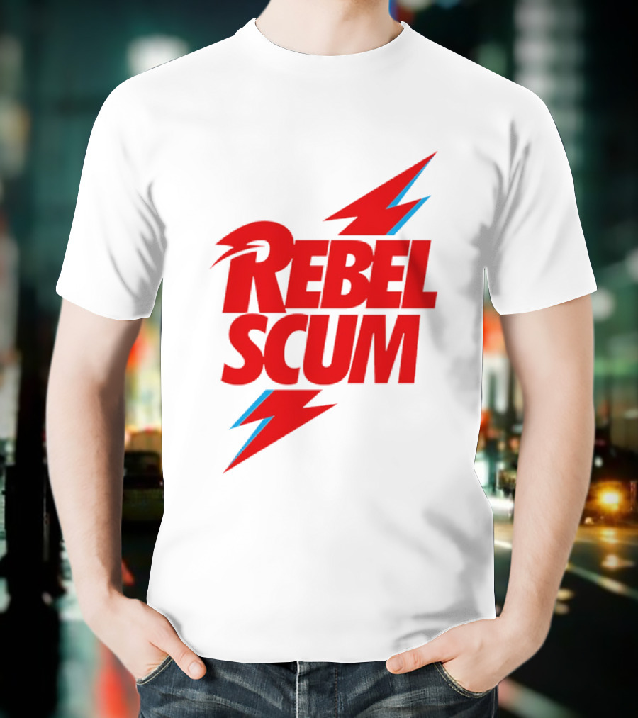 Rebel Scum Red Bold Lightning Letters T-Shirt