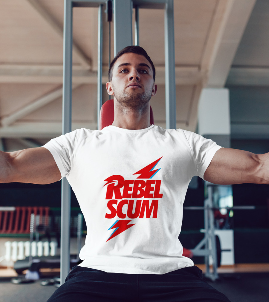 Rebel Scum Red Bold Lightning Letters T-Shirt