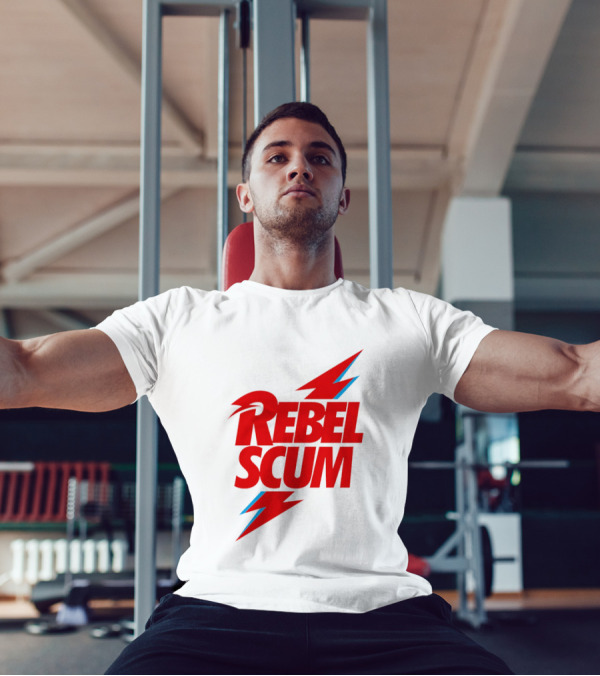 Rebel Scum Red Bold Lightning Letters T-Shirt