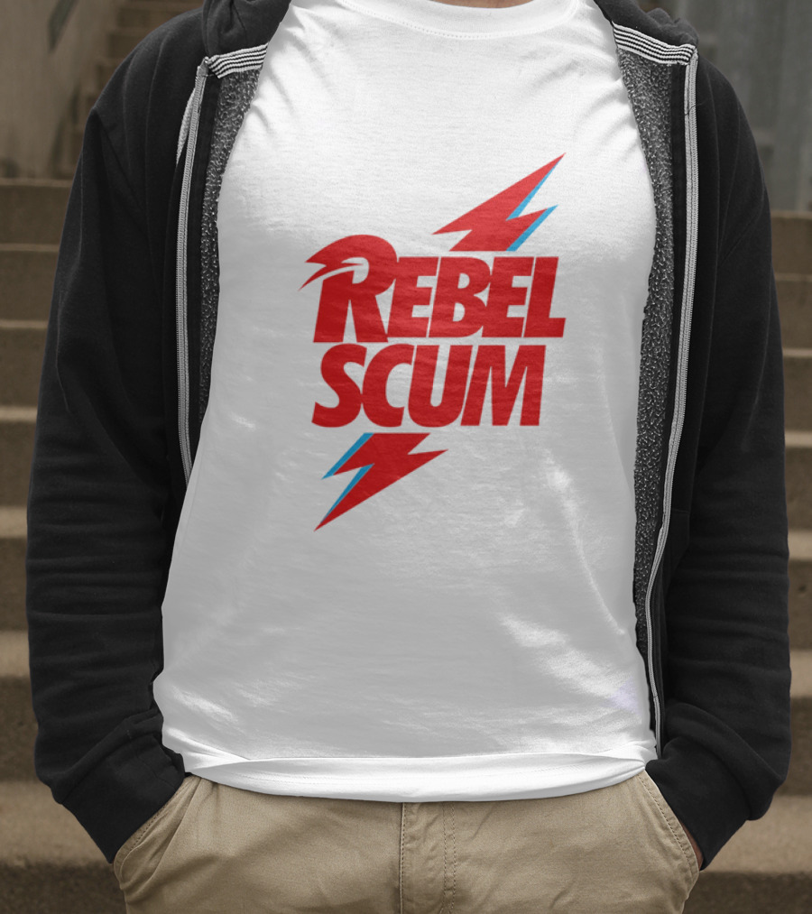 Rebel Scum Red Bold Lightning Letters T-Shirt