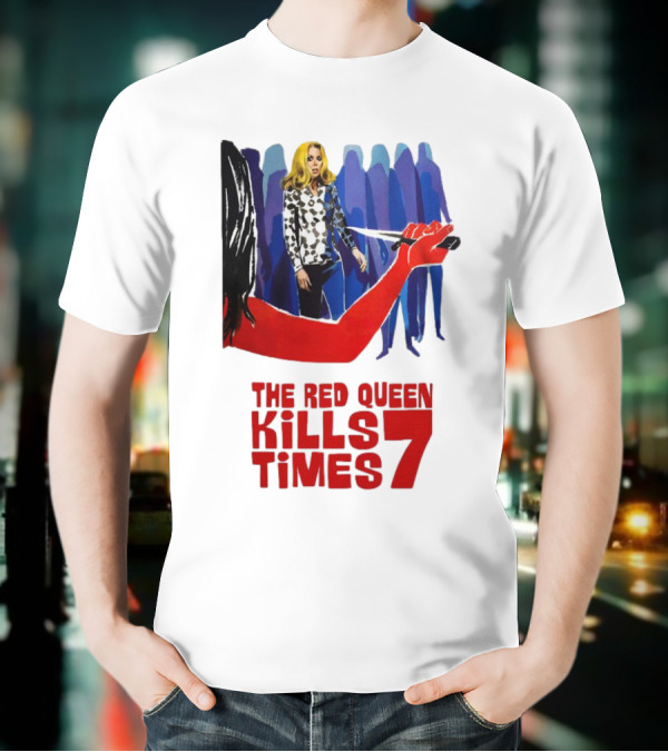 The Red Queen Kills Seven Times Red Arm Woman And Figures T-Shirt