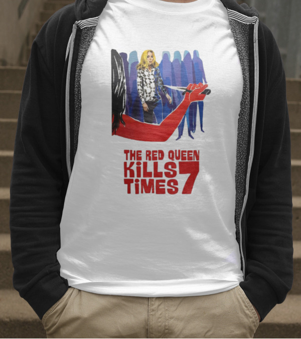 The Red Queen Kills Seven Times Red Arm Woman And Figures T-Shirt