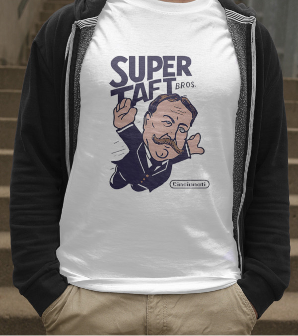Super Taft Bros Cincinnati Caricature Parody William Howard Taft T-Shirt