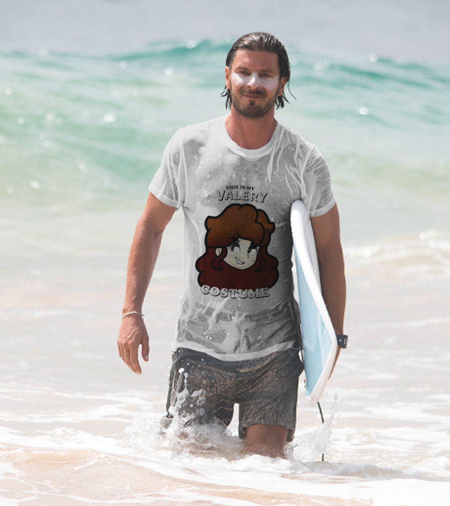 This Is My Valery Costume Cartoon Character Face T-Shirt