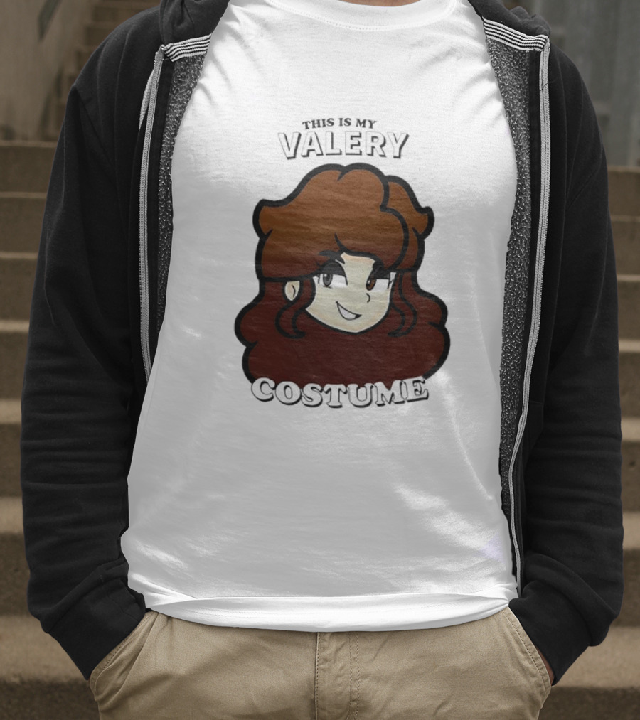This Is My Valery Costume Cartoon Character Face T-Shirt