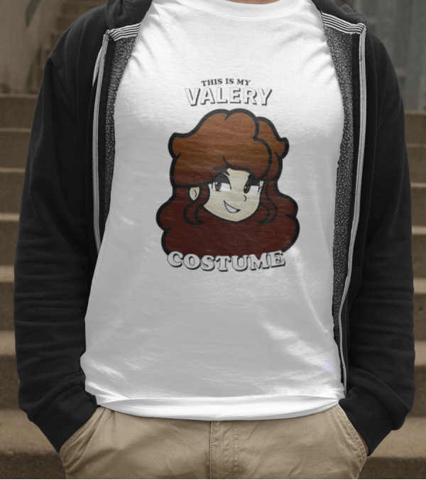 This Is My Valery Costume Cartoon Character Face T-Shirt