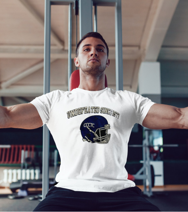 Undefeated Since 1977 CCCTC Football Helmet T-Shirt