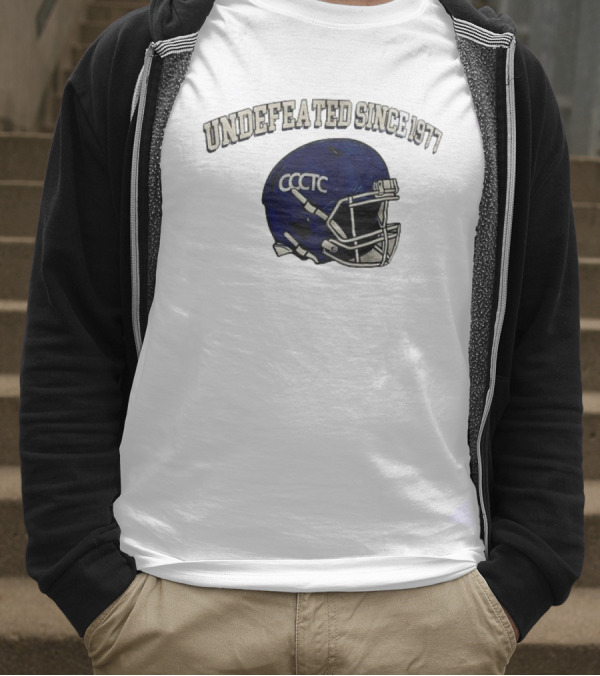 Undefeated Since 1977 CCCTC Football Helmet T-Shirt
