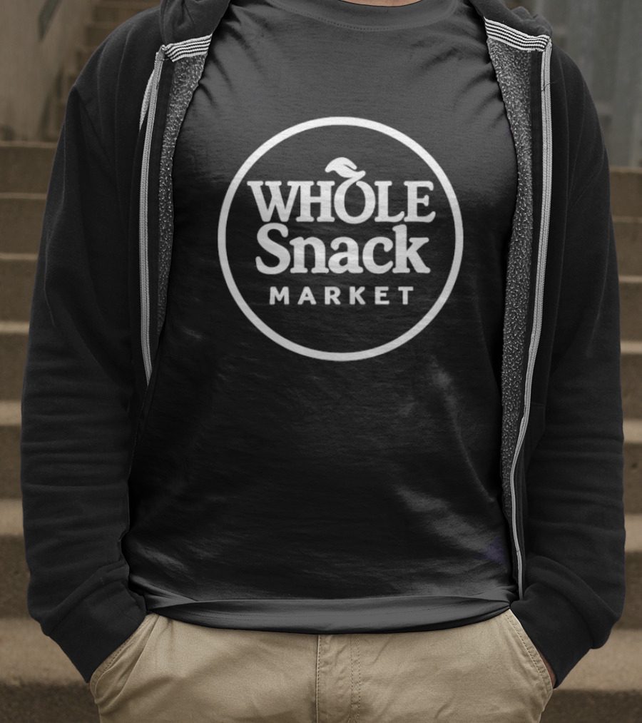 Whole Snack Market Circle Logo With Acorn Icon T-Shirt