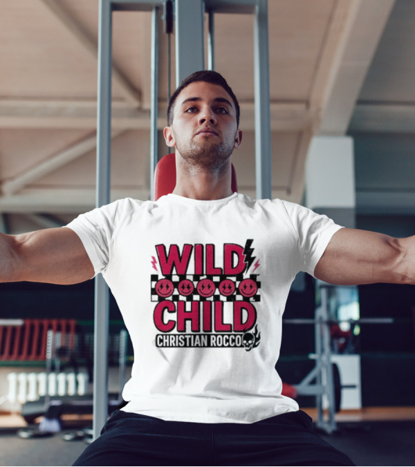Wild Child Smiles Lightning Emojis Christian Rocco T-Shirt