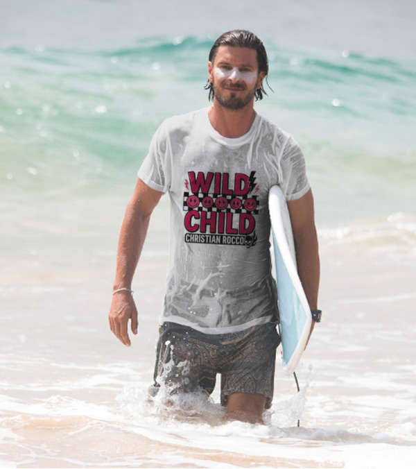 Wild Child Smiles Lightning Emojis Christian Rocco T-Shirt