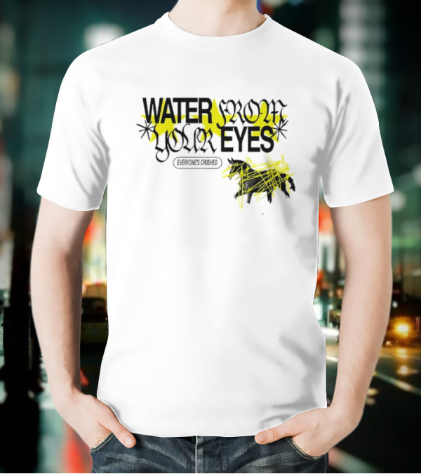 Water From Your Eyes Everyone’s Crushed Distorted Yellow Stars And Scribbles T-Shirt