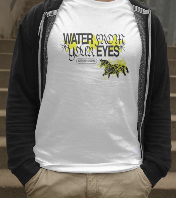 Water From Your Eyes Everyone’s Crushed Distorted Yellow Stars And Scribbles T-Shirt