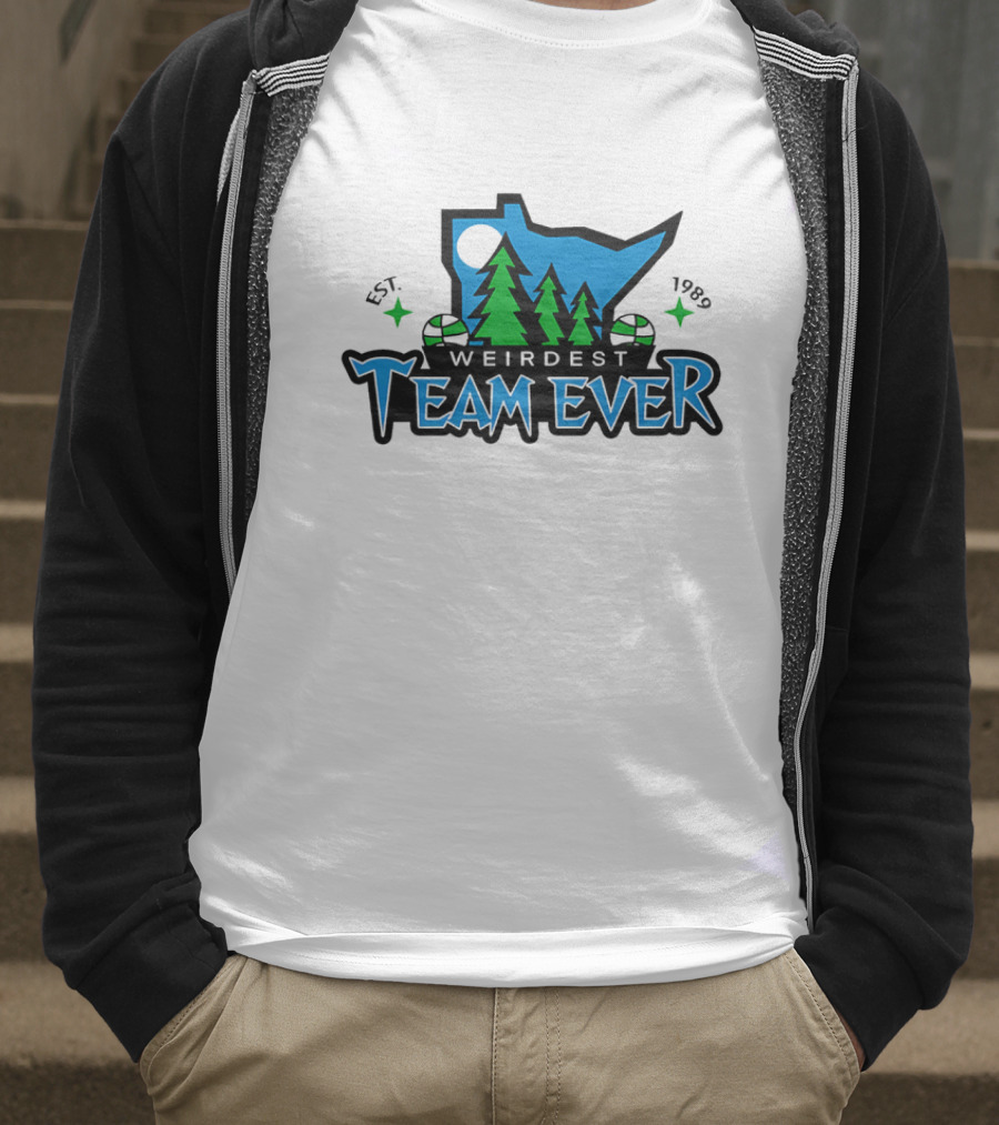 Weirdest Team Ever Forest Trees Established 1989 T-Shirt